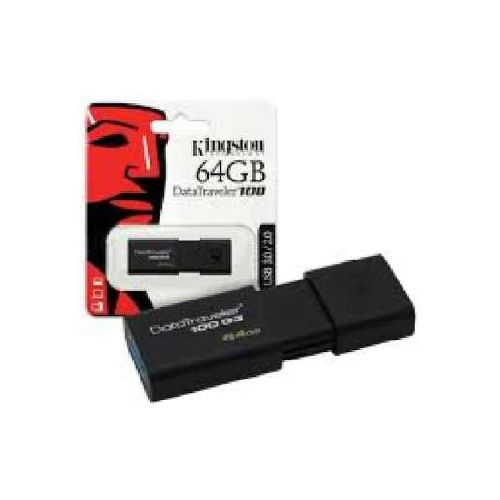  PENDRIVE USB 64GB Kingston 3.1 DT100 Negro