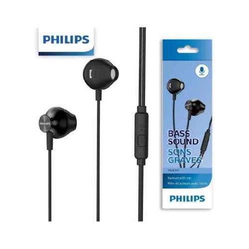 Auricular Philips Shb3595Bk In Ear Bass + Bluetooth Microfono Negro