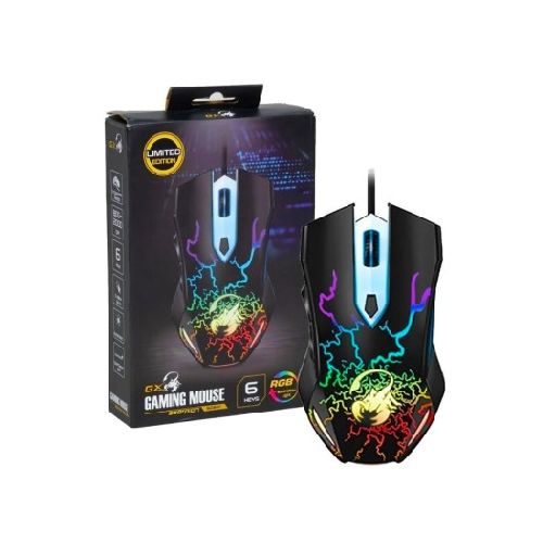  Mouse Gamer Genius GX Spear 6 botones RGB 2000DPI