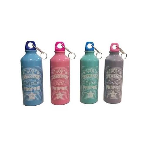  Botella Aluminio Deportiva 500ml Colores Estrellas