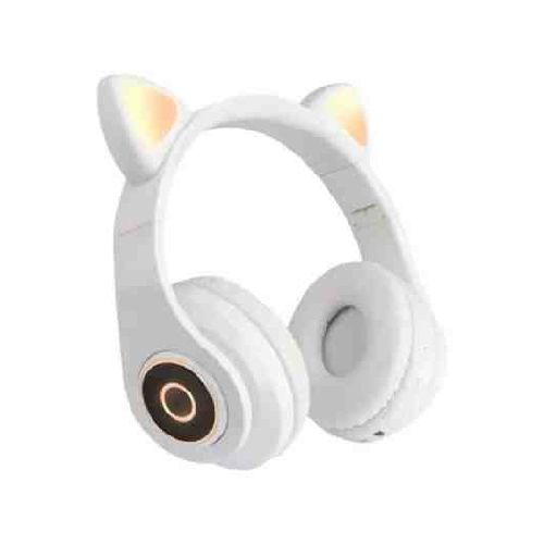  Auricular con microfono Bluetooth inalambrico Orejas CAT EAR CCXT B39 Blanco