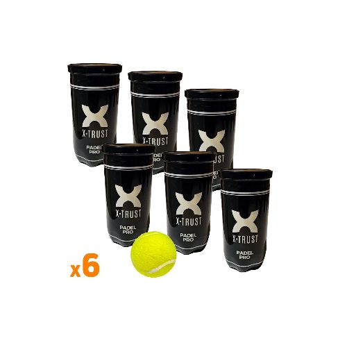 Pack x 6 de Tubos de pelotas Padel Pro | Prestigio - Prestigio - Tienda Online