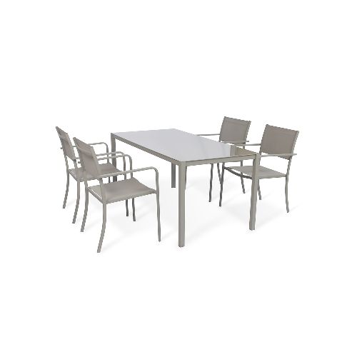 Juego de Comedor de 4 Sillas + Mesa Prisma | Prestigio - Prestigio - Tienda Online