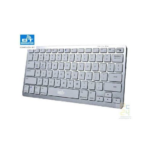 TECLADO BLUETOOTH RECARGABLE Int.Co RDK-902 (PLATEADO)  