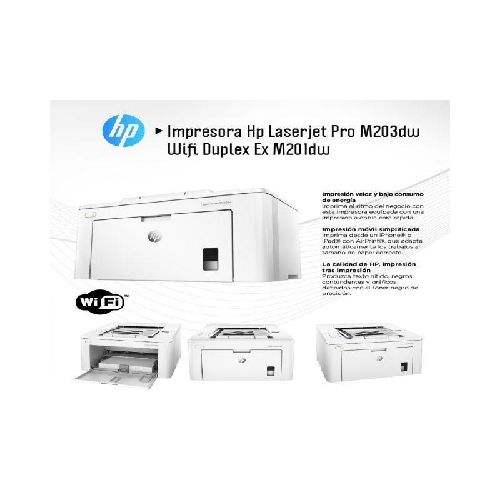 IMPRESORA LASER HP-M203DW +LAN+WIFI (TONER #30A)  