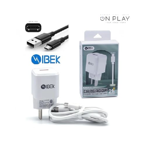 CARGADOR IBEK 2.6A MICRO USB IB-2601