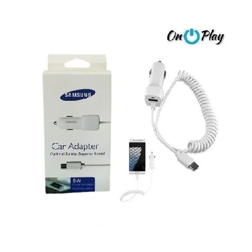 CARGADOR AUTO 1A 5W CON CABLE 1 USB