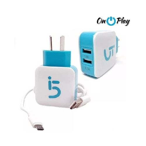 CARGADOR I5 IGLÚFIVE 2 PUERTOS USB 2.1A 1.0A MICRO USB