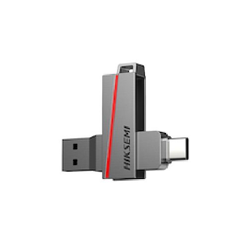 HIKSEMI HS-USB-E307C PenDrive 128gb dual slim usb 3.0/ usb tipo C - Alegre Computación