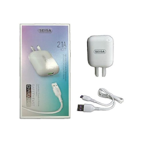 SEISA v10-ip cargador 2.1A + cable iphone - Alegre Computación