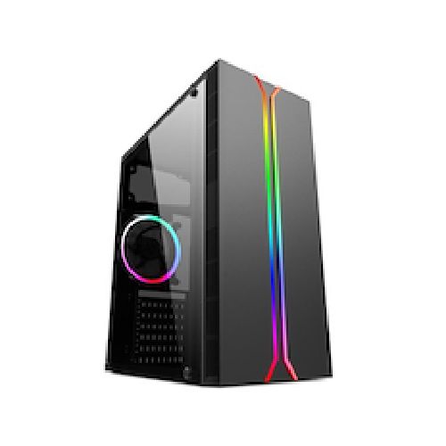 SATELLITE K877 Gabinete gamer Rgb + fuente 300W - Alegre Computación