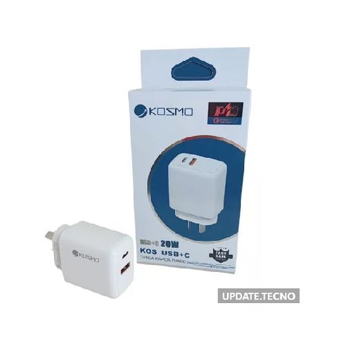 Cargador Duo Kosmo USB + C  