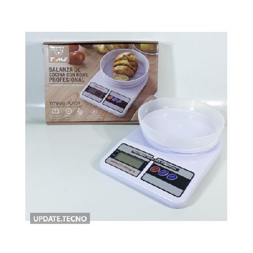 Balanza digital de cocina Time 10kg con bowl  