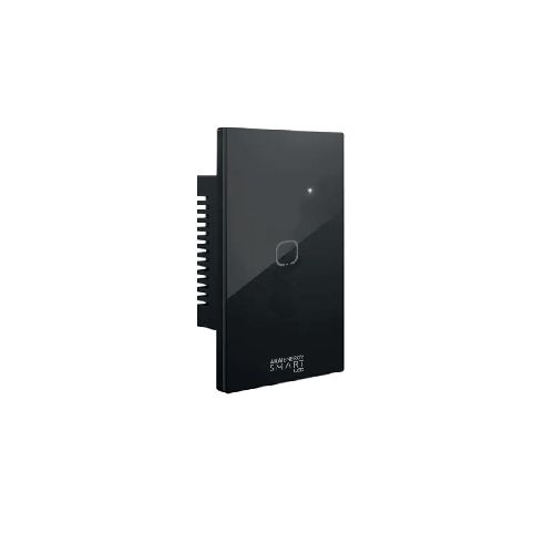 Tecla Llave Interruptor Smart Wifi Negra Alexa 1 Punto