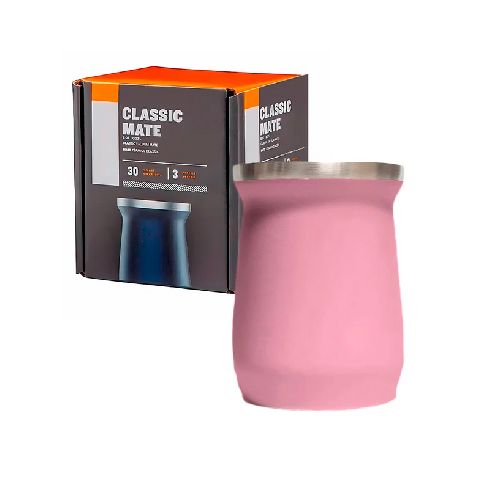 Mate Acero Classic 180ml Rosa