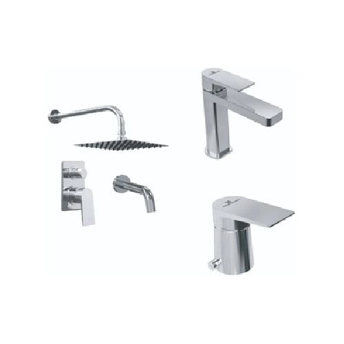 Grifería Baño Completo Hidromet Raptor CROMO