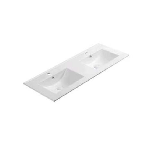 MESADA LOSA BACHA DOBLE PARA BAÑO VANITORY 120X46