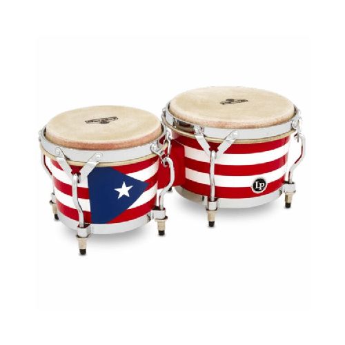 Bongo Matador LP 7 1/4″ & 8 5/8″ Madera M201PR – Puerto Rican Flag