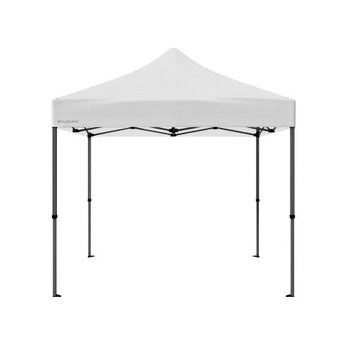 GAZEBO PLEGABLE ACERO 3 X 3 mt BLANCO