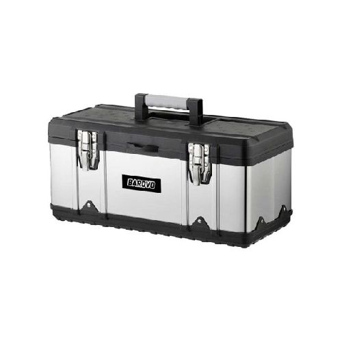 Caja De Herramientas 19 Acero Inoxidable Barovo Con Bandeja