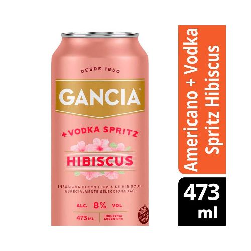 Vodka spritz Gancia Hibiscus 473 Ml - Supermercado Disco Online | Todo lo Que Necesitás