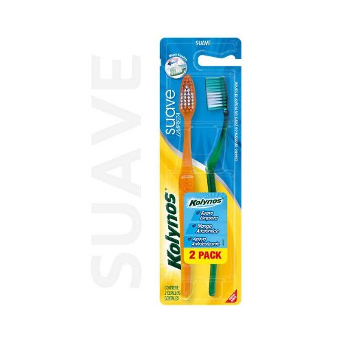 CEPILLO DE DIENTES KOLYNOS DOCTOR SUAVE 2 U - Supermercado Disco Online | Todo lo Que Necesitás