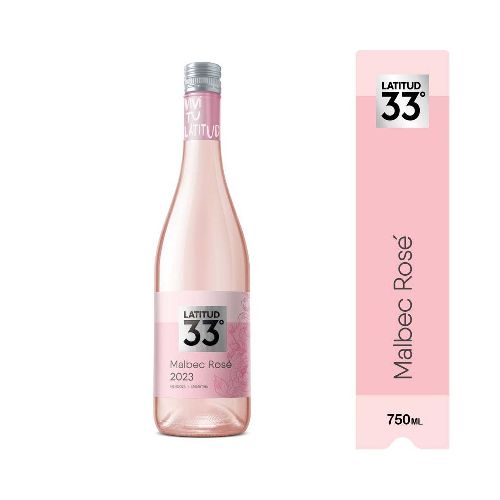 VINO ROSE LATITUD 33° MALBEC ROSE 750 ML - Supermercado Disco Online | Todo lo Que Necesitás