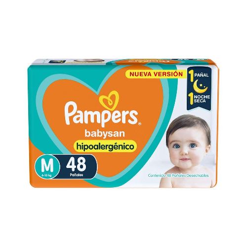 Pañales PAMPERS babysan m 48u - Supermercado Disco Online | Todo lo Que Necesitás