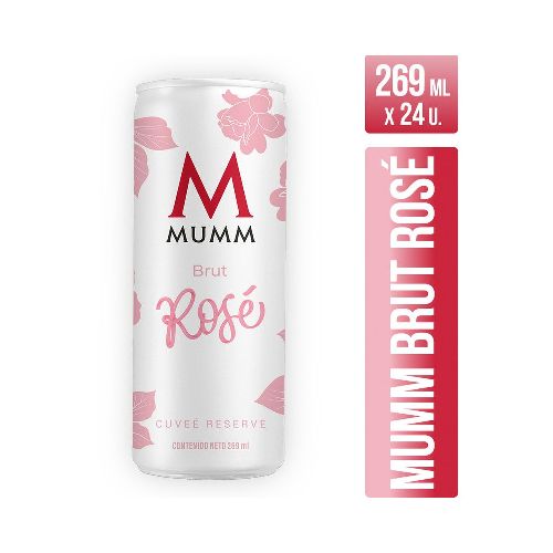 espumante MUMM Cuveee Res Brut Rose lata 269cc - Supermercado Disco Online | Todo lo Que Necesitás