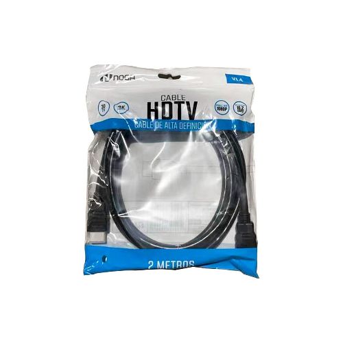 CABLE HDMI 2MTS 2,0V BOLSA 4K NOGA - Supermercado Disco Online | Todo lo Que Necesitás