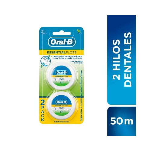 Hilo dental ORAL B essential 25m x2u - Supermercado Disco Online | Todo lo Que Necesitás