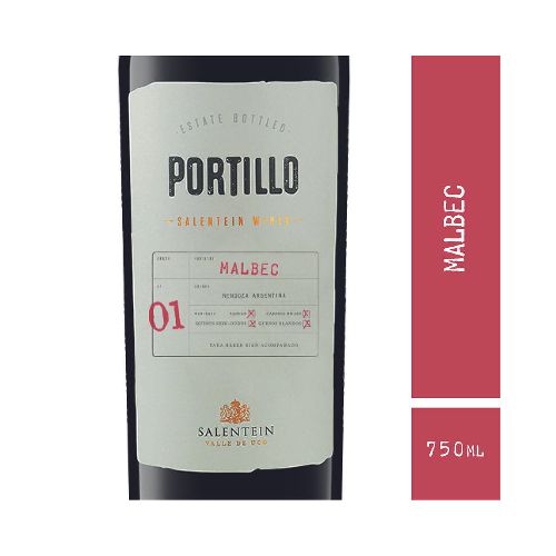 Vino PORTILLO malbec 750 ml - Supermercado Disco Online | Todo lo Que Necesitás