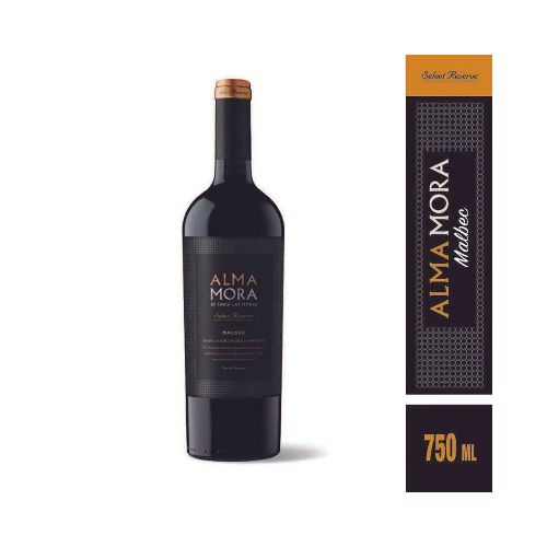 Vino ALMA MORA Select Reserve Malbec 750ml - Supermercado Disco Online | Todo lo Que Necesitás