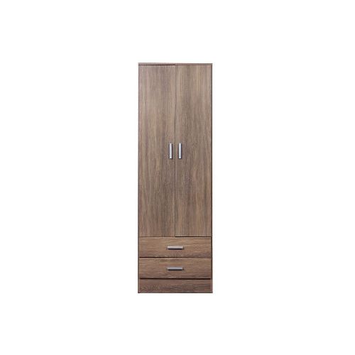 Placard Ricchezze Tana Eco 2 Puertas 2 Cajones Moccha - Maxihogar