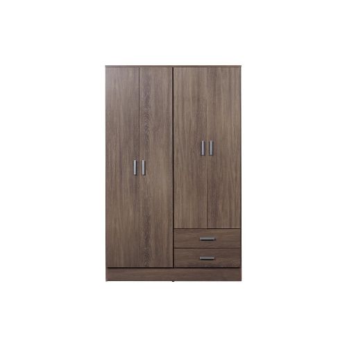 Placard Ricchezze Tana Eco 4 Puertas 2 Cajones Moccha - Maxihogar