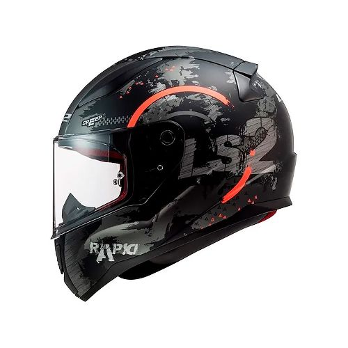 Casco Ls2 353 Rapid Circle Negro Naranja Mate Xl - Masonline - Más Online