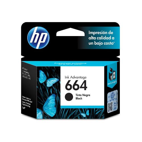 Cartucho De Tinta Hp 664 Negra Original F6v29al - Masonline - Más Online