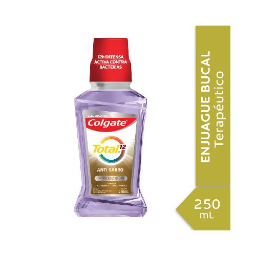 Enjuague Bucal Colgate Total 12 Anti Sarro 250ml - Masonline - Más Online