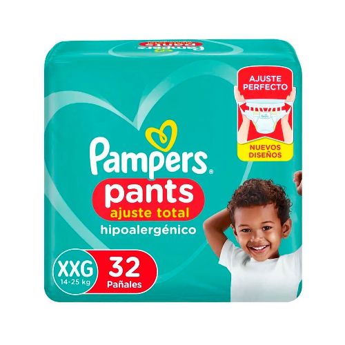 Pañales Pampers Pants Hipoalergénico Talle Xxg 32u - Masonline - Más Online