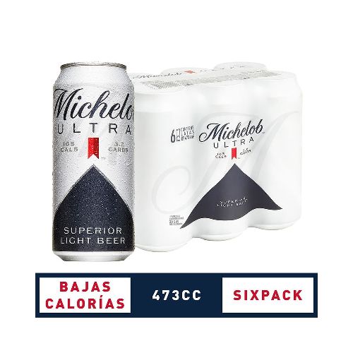 Cerveza Michelob Ultra Bajas Calorías 473 Ml 6 U - Masonline - Más Online