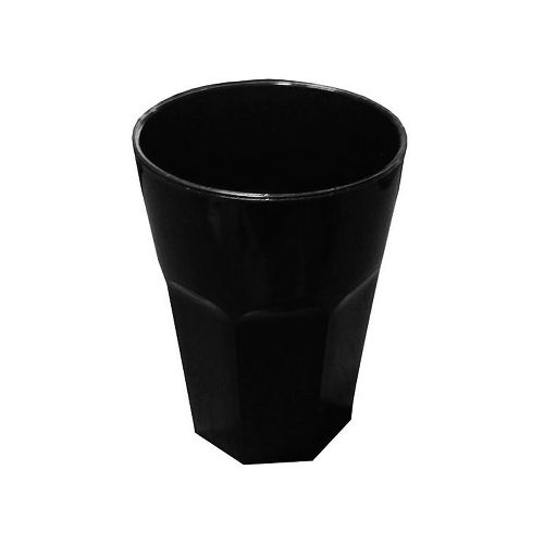 Vaso Plástico Facetado 350 Cc Negro - Masonline - Más Online