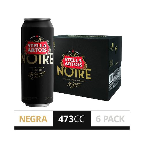 Cerveza Stella Artois Noire 473 Cc 6 Un - Masonline - Más Online