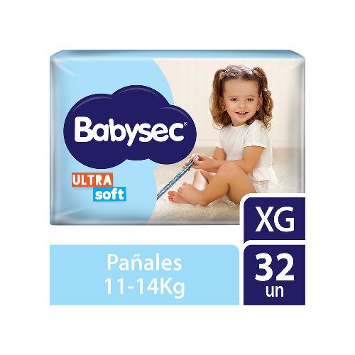 Pañales Babysec Ultra Hiper Pack Xg 32un - Masonline - Más Online