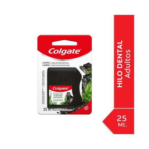 Hilo Dental Colgate Natural Ext Charcoal 25m - Masonline - Más Online