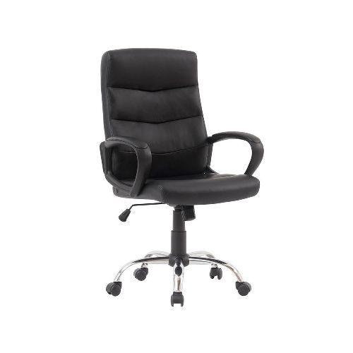 Silla De Oficina Ecocuero  Negro - Masonline - Más Online