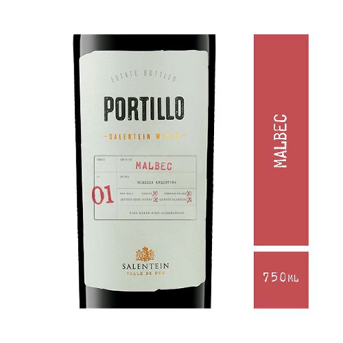 Vino Tinto Portillo Malbec 750 Ml - Masonline - Más Online