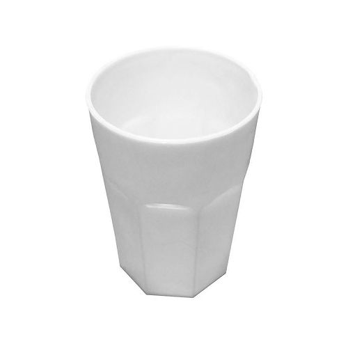 Vaso Plástico Facetado 350cc Blanco - Masonline - Más Online
