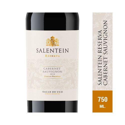 Vino Tinto Salentein Reserva Cabernet Sauvignon 750 Ml - Masonline - Más Online