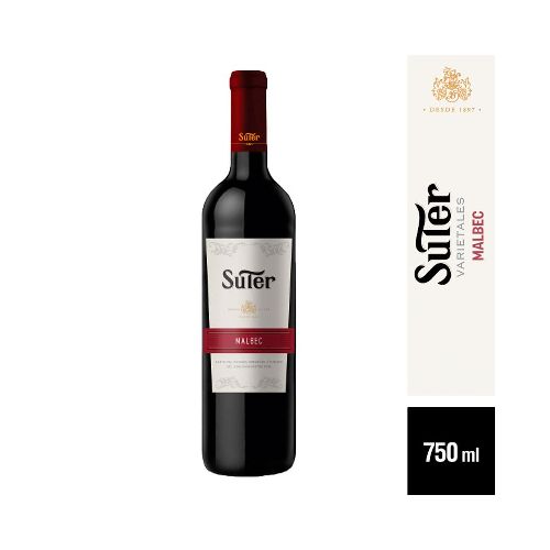 Vino Malbec Suter 750ml - Masonline - Más Online