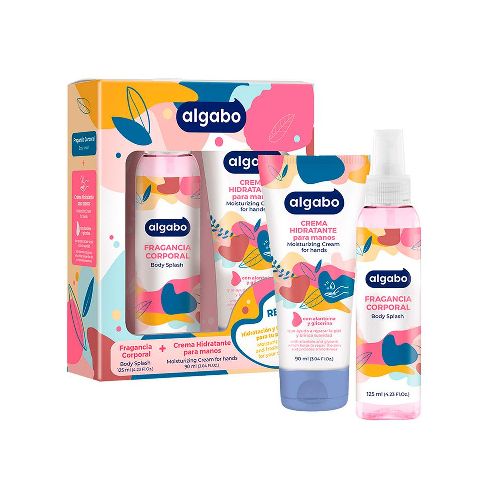 Set De Crema Corporal + Body Splash Algabo 1 Uni - Masonline - Más Online